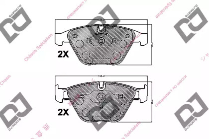 Комплект тормозных колодок DJ PARTS BP1184